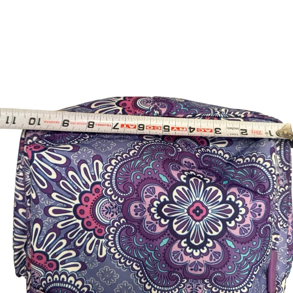 Vera Bradley Lilac Medallion Compact Backpack EUC